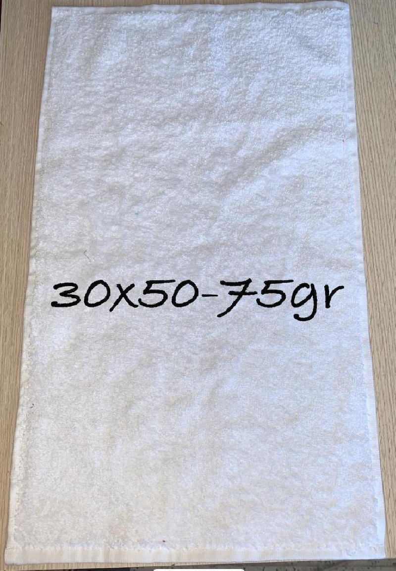 90X150 650 GR BEYAZ OTEL BANYO HAVLUSU