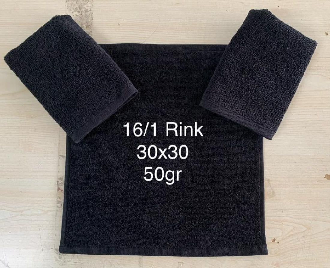 30X30 50GR 16/1 RİNG SİYAH HAVLU