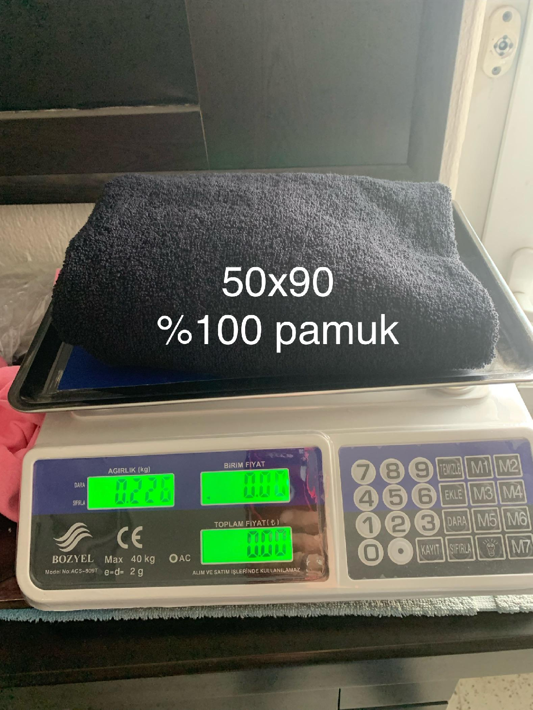 50X90 225 GR+- SİYAH RENK YUMUŞAK DOKULU HAVLU